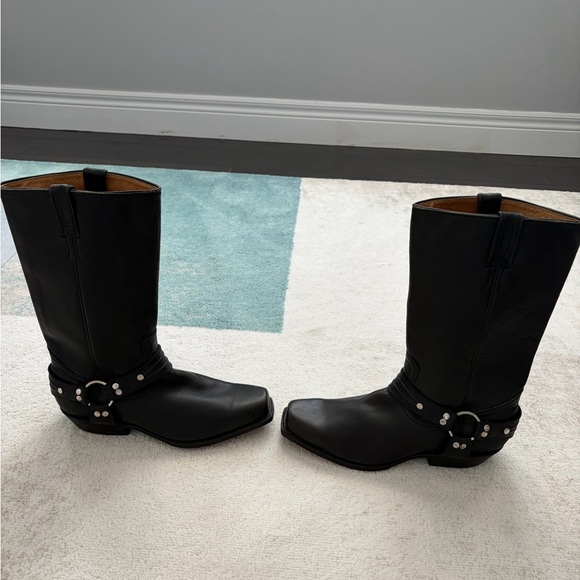 Black Leather Boulet motorcycle boots - Picture 5 of 8